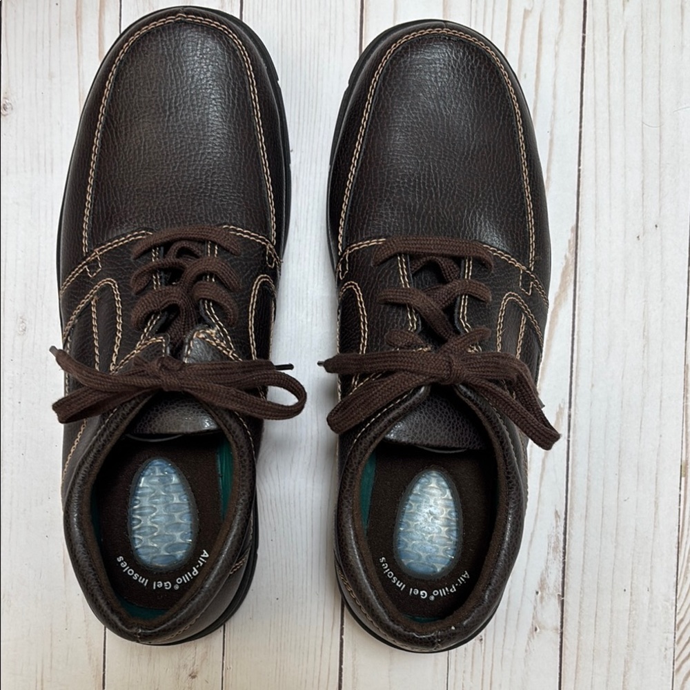 Dr. Scholl's Dark Brown Leather Lace-Up Shoes
